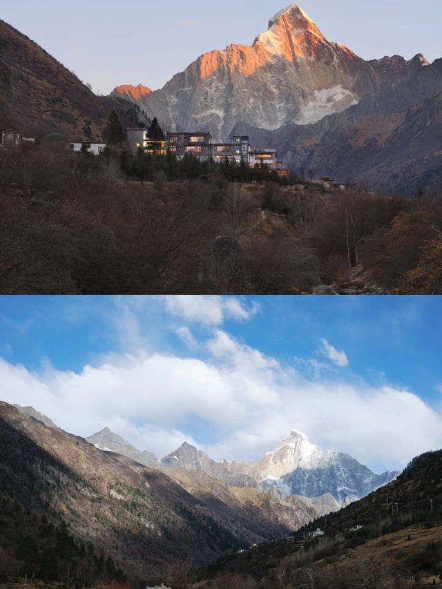 四姑娘山仰望星空，為咗瞓喺床上睇雪山而嚟