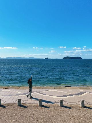 名古屋附近 蒲郡的海