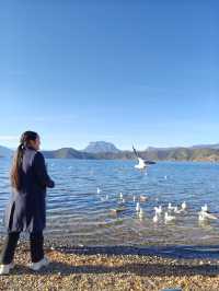 住進觀山海•湖畔，私藏瀘沽湖的山水畫卷