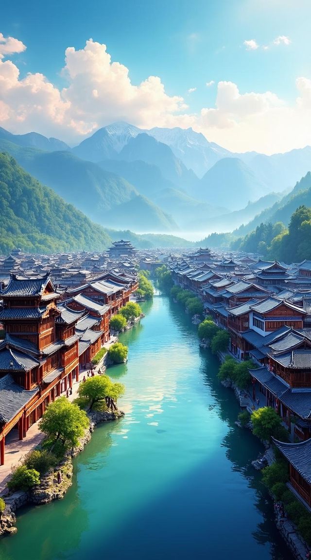 這古鎮,裝下江南與雪山 這古鎮,裝下江南與雪山