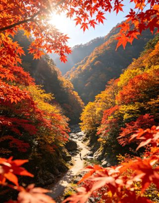 Full Panorama of Golden Autumn in Guangwu Mountain: 5-Day Tour
