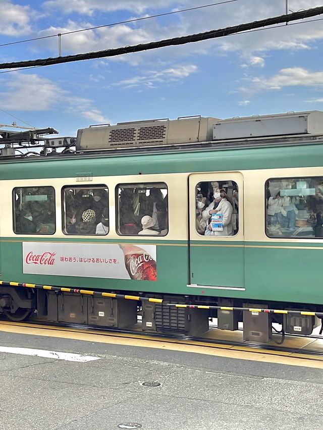 슬램덩크의 배경이 된 가마쿠라코코마에 철도 건널목🌊🚃