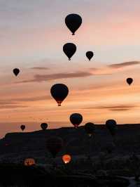 Incredible sunrise in Cappadocia