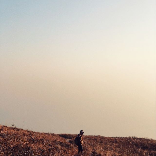 Hiking in Sunset Peak 