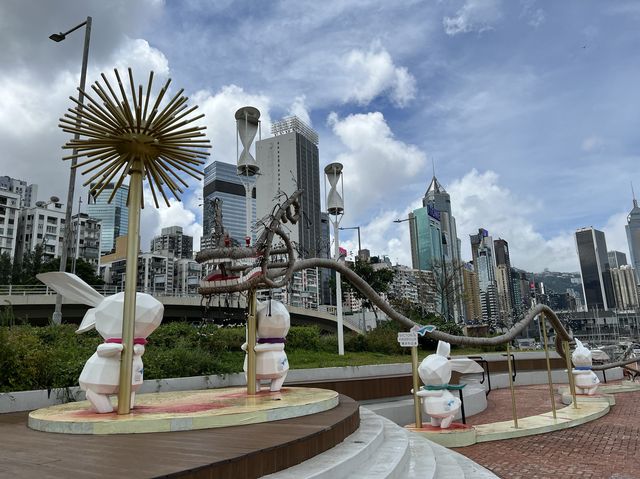 令人心曠神怡維多利亞港海濱步行區