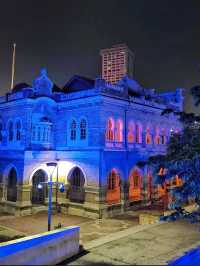 Sultan Abdul Samad building shining in the night