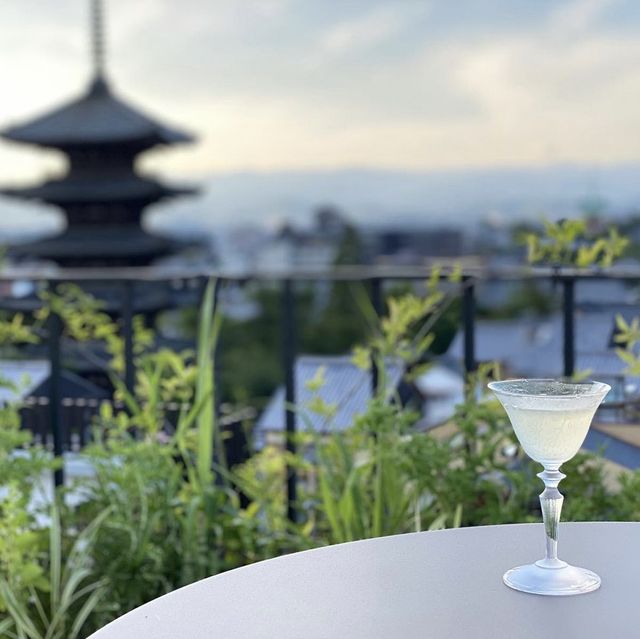 京都で話題のルーフトップバー🍸