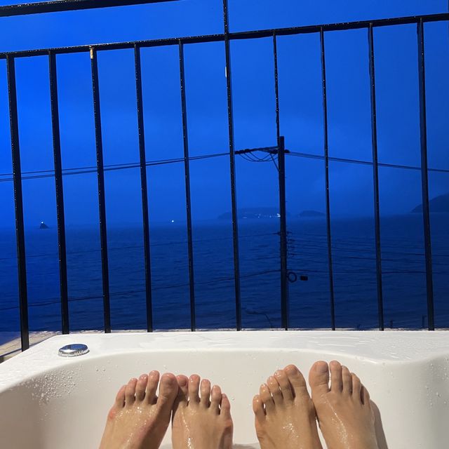 거제도 바다를 보며 월풀 즐기기