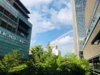 台北｜🌈🌤️美麗雙彩虹🌈📍 101大樓2樓連通天橋