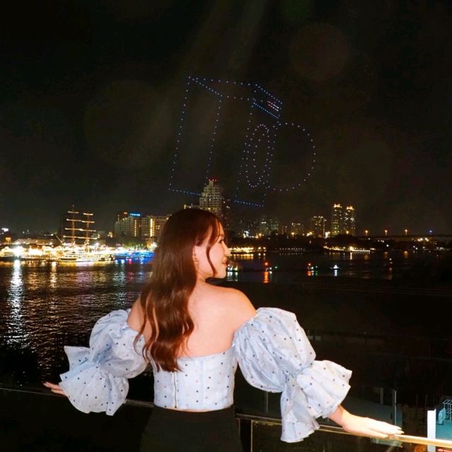 พิกัด #รูฟท็อปบาร์เปิดใหม่ ริมแม่น้ำเจ้าพระยา 🍸