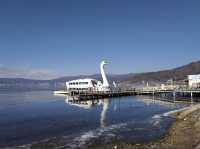 ทะเลสาบทางของเทพเจ้า Lake Suwa  จ.นากาโนะ