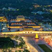 Beautiful Night View of Gyeongbukgung Palace 