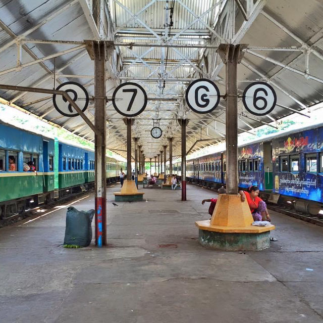 Experience Yangon circle line train station