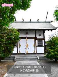【下染屋神明社/東京都】交通量の多い道路に面している