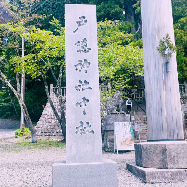 【長野県/ 戸隠の三本杉に囲まれた神秘的な戸隠中社⛩️】