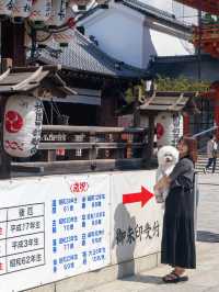 🐶OK✨知ってた？八坂神社に美容水がある✨気になるところに浸すだけ✨この夏ぜひ💫