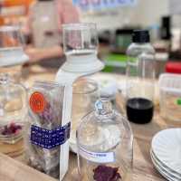 "Afternoon Tea Experience in Melaka: Delightful Butter Pastry and Aromatic Flower Tea"