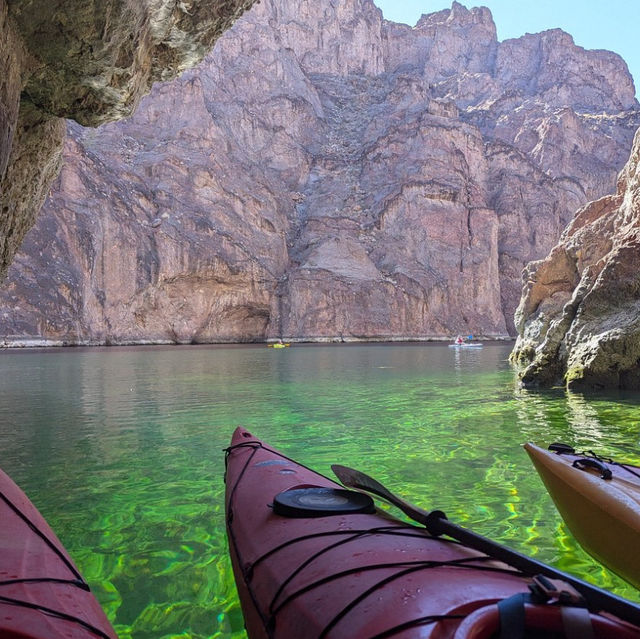Kayaking through the beautiful Emerald Cave
