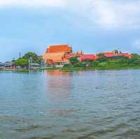 เจดีย์เอียง เกาะเกร็ด โบสถ์สวย นนทบุรี 