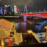 看夜景之最———洪崖洞千廝門大橋