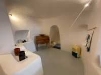 希臘聖托里尼的白色小屋 