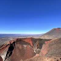 Tongariro alpine crossing amidst volcanoes - New Zealand