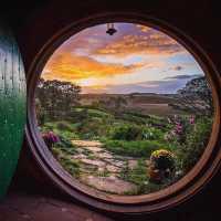 Hobbiton, located in Matamata, New Zealand,