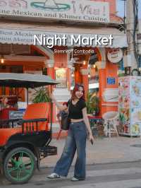เดินเที่ยว ถ่ายรูป  Night Market กัมพูชา 