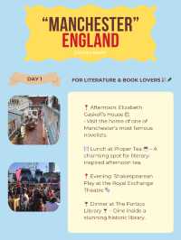 Manchester itinerary 🇬🇧🎀