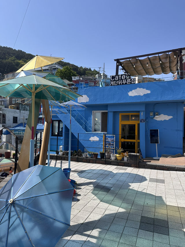 韓国🇰🇷釜山　気球からドリンクを受け取れる雲のような青空カフェ♡