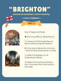 Brighton 3-days itinerary 💓