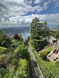 意大利科莫坐登山纜車🚡欣賞科莫湖美景🩵