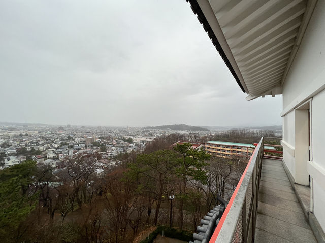 🌧️ Moody Skies Over Kubota Castle Ruins – A Quiet Slice of History