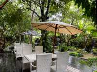 ร้านอาหาร@ชานชาลา กาญจนบุรี บรรยากาศร่มรื่นมาก