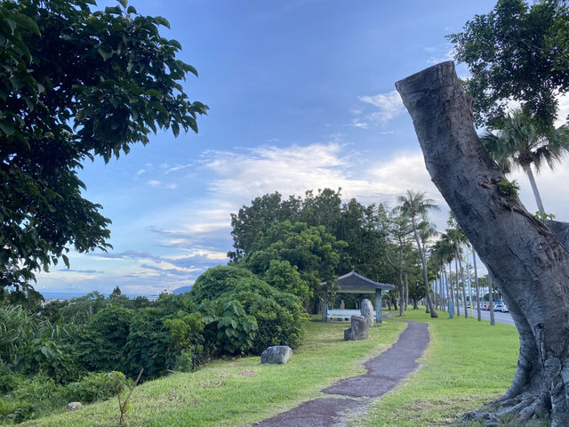 美崙濱海公園 🚶‍♂️‍➡️步道看海夕照