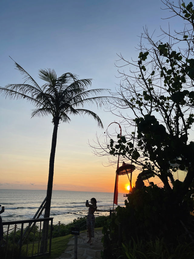sunset at Luna Beach Club
