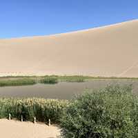 🌙 Where the Desert Holds the Moon — Crescent Lake in Dunhuang