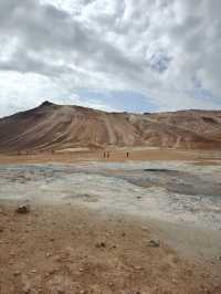 冰島Namafjall Hverir火山地熱谷