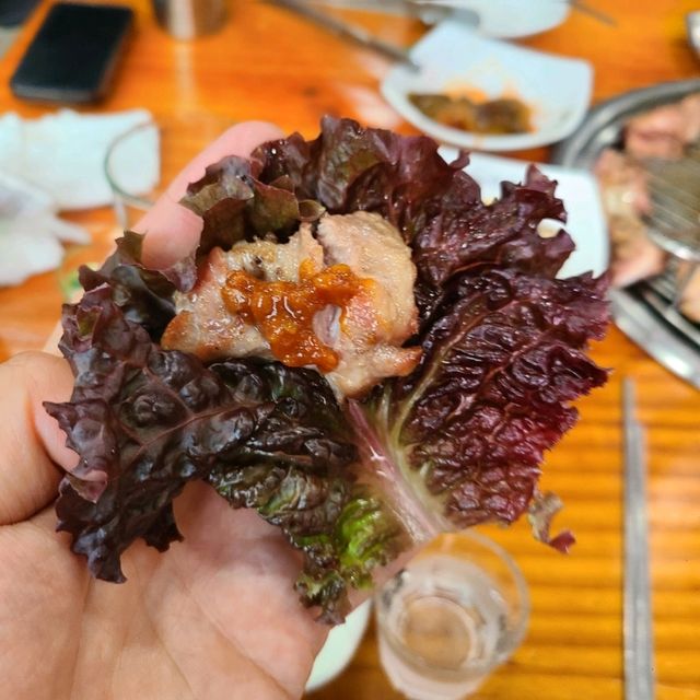 제주 도두일동 맛집)해오름식당 - 노형동 흑돼지 / 제주공항 흑돼지맛집