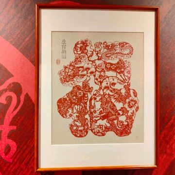 お取引中　切り絵 切り絵の十二支から消えた動物を探せ！ | Trip.com 西安