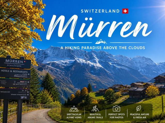 🏔️ Mürren Hiking Adventure: A Dream Walk Above the Swiss Alps 🇨🇭