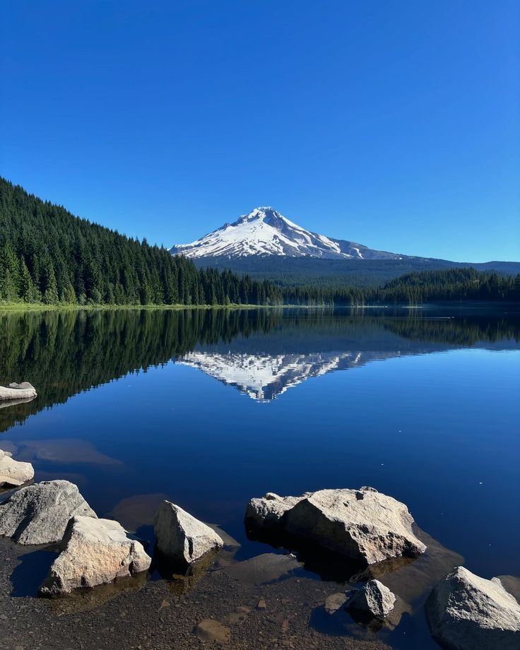 Epic Mirror Reflection Photo Hogging at Trillium Lake: Oregon's Mount Hood Paradise