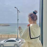 속초버스터미널 근처에서 오션뷰 카페를 즐기고 싶다면? 🌊☕️