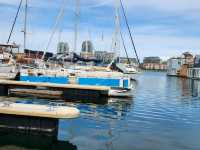 Fishermans Wharf in Dowtown Victoria BC Canada good for food and whale watching