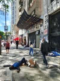 homeless people on the streets of sao Paulo center