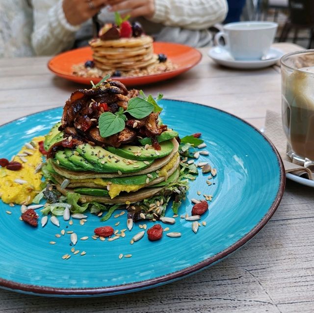 healthy, filling pancakes