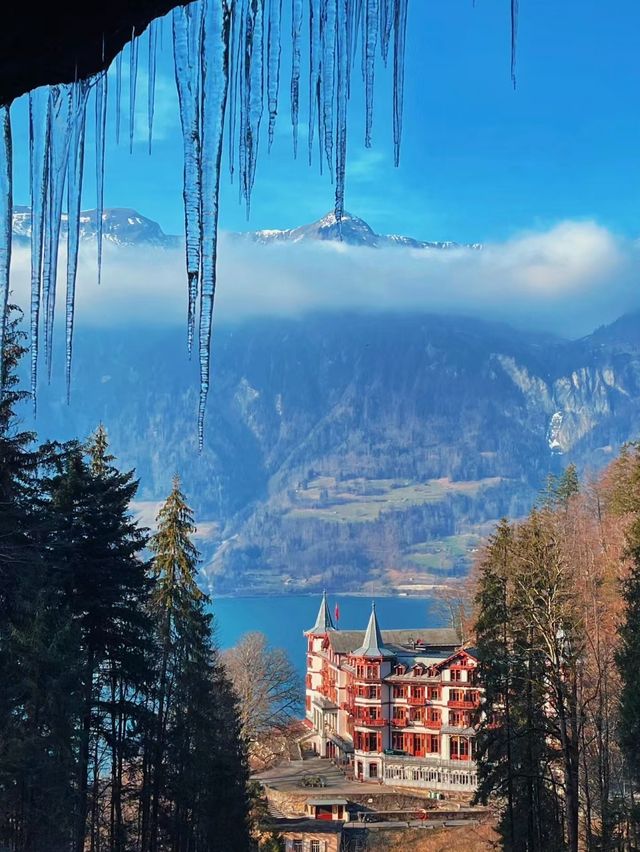 Swiss century-old hotel stays in a fairytale castle in the forest.