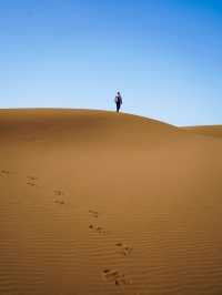 我很開心，我在庫木塔格沙漠拍到了人生照片