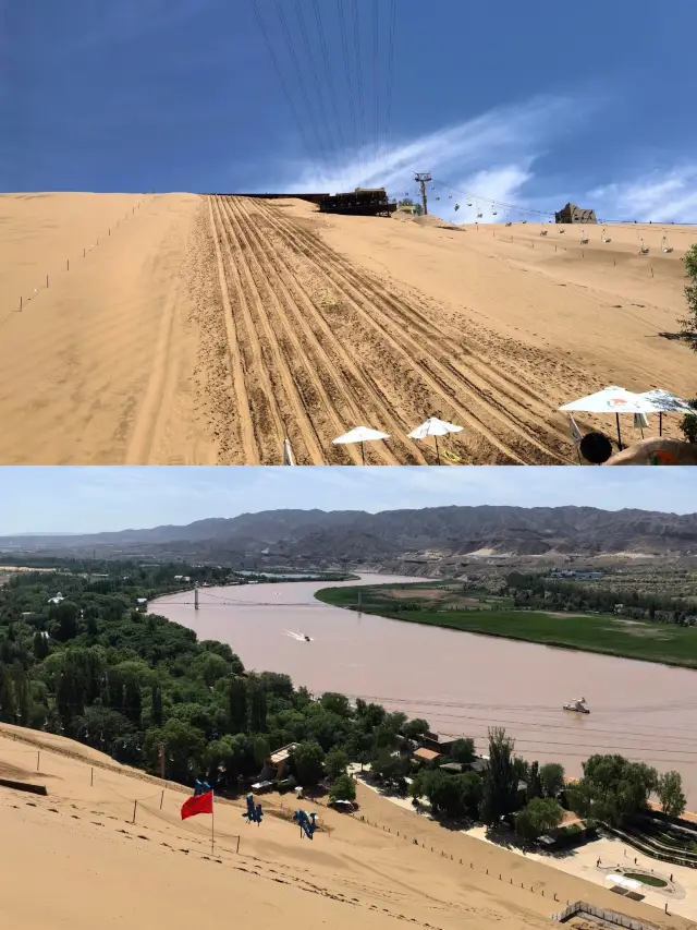 Shapotou is known for being half desert and half river