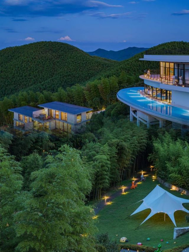 湖州慧心谷|住進山頂 villa 躺看千畝竹海茶園